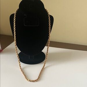Vintage Napier Gold Tone Braided Necklace